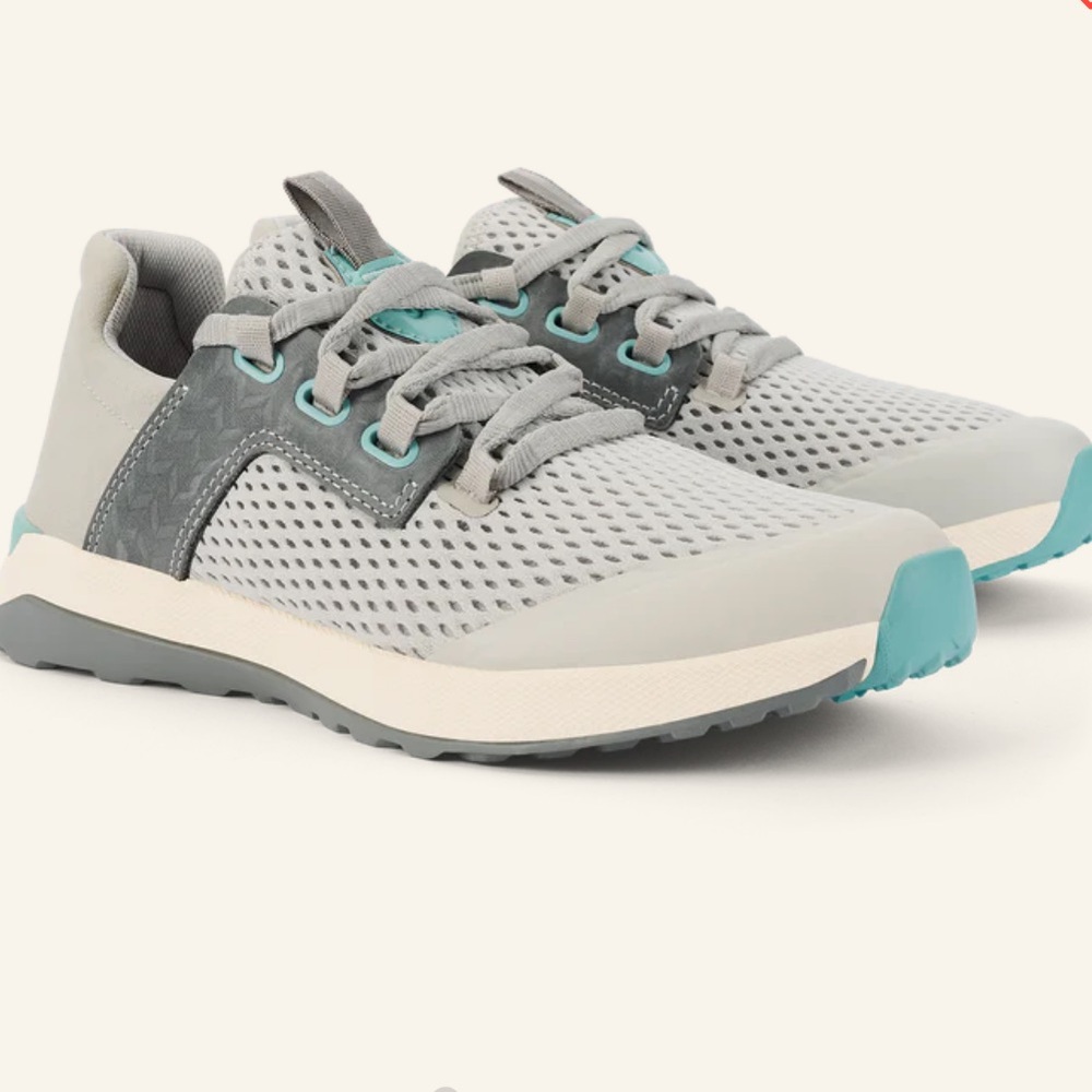 OluKai Gray and Teal Athletic Shoes